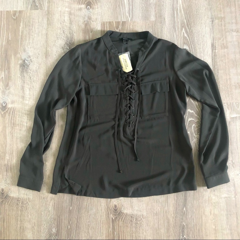 Olive green blouse